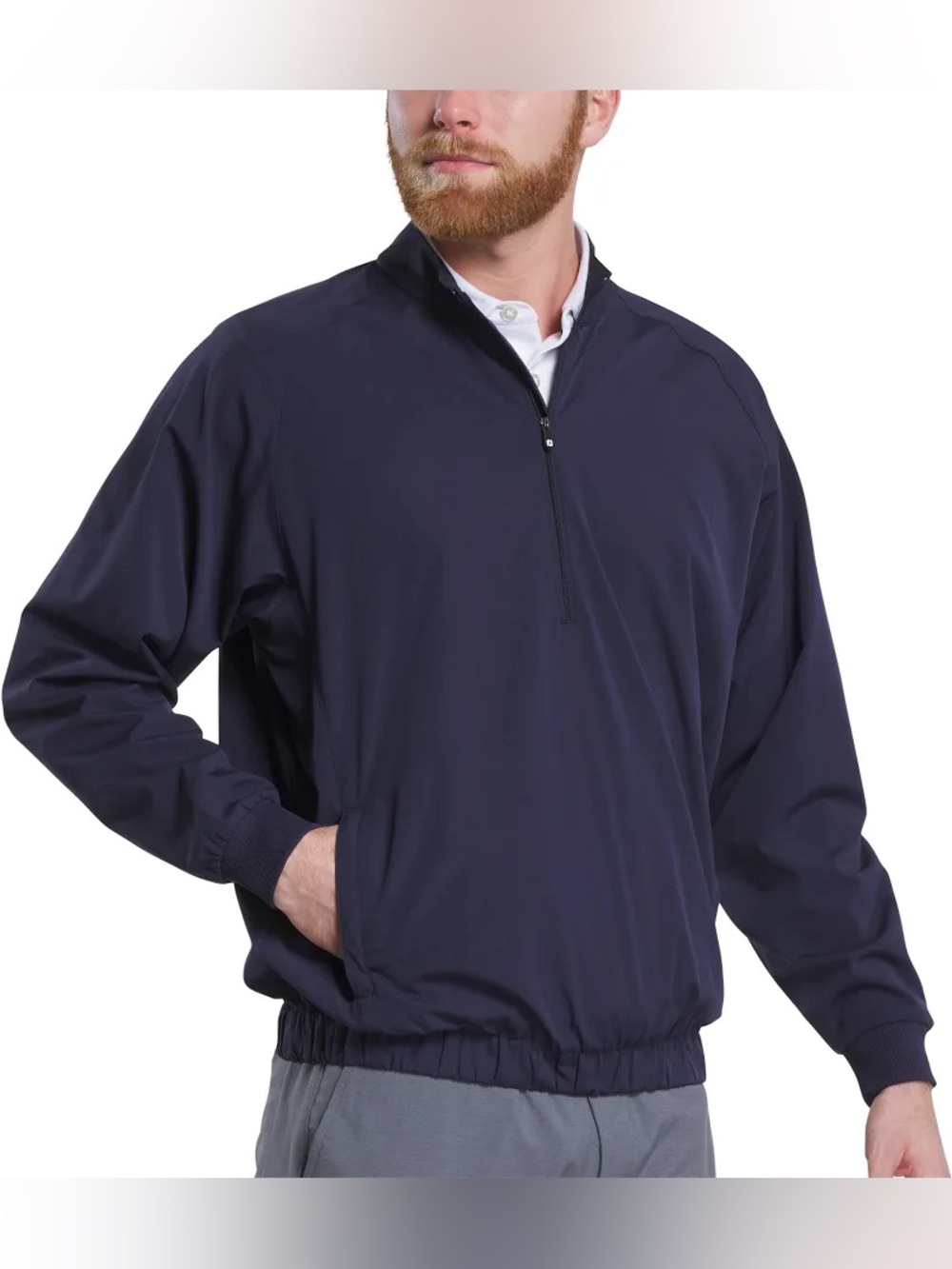 FootJoy Half-Zip Golf Windshirt Pullover Navy Blue - Size Small